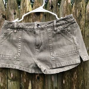 OF Light Army Green Jean Shorts